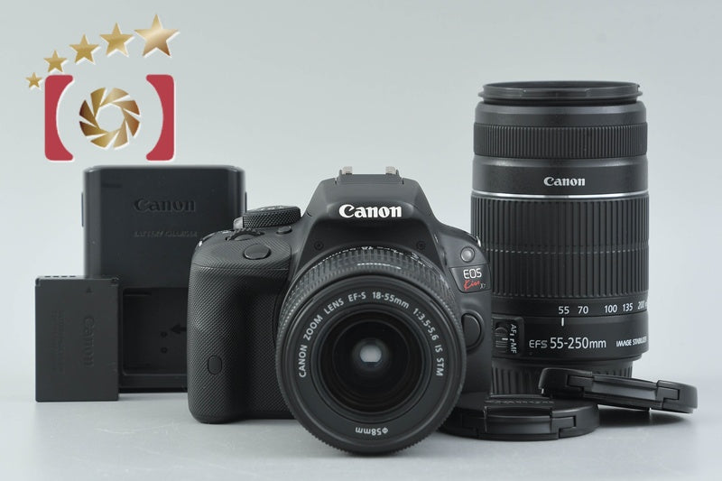 "Count 4,298" Canon EOS Kiss X7 / Rebel SL1 / 100D 18.0 MP 18-55 55-250 Lenses