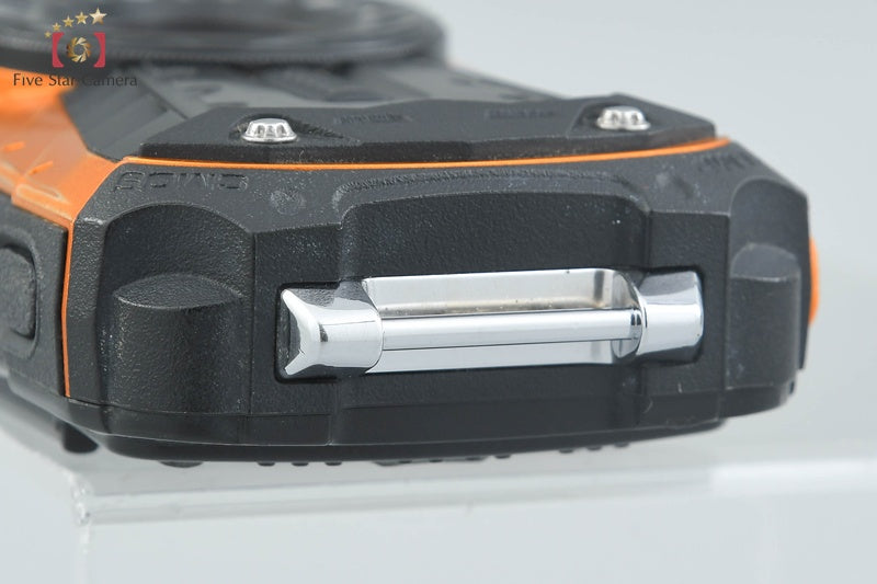 Ricoh Pentax WG-50 Orange 16.0 MP Waterproof Action Camera from Japan