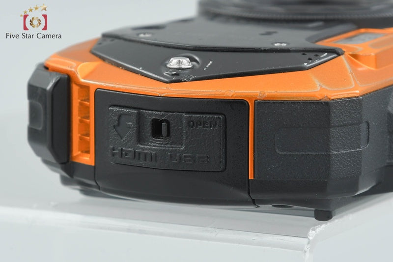 Ricoh Pentax WG-50 Orange 16.0 MP Waterproof Action Camera from Japan