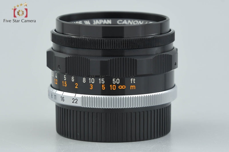 Canon 35mm f/2 L39 LTM Leica Thread Mount Lens