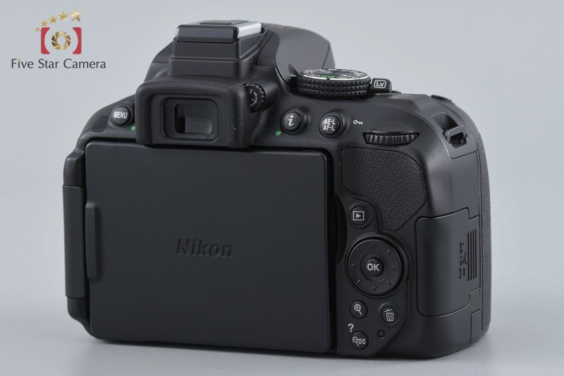"Count 4,196" Nikon D5300 Black 24.2 MP DSLR Camera 18-55 VR II Lens