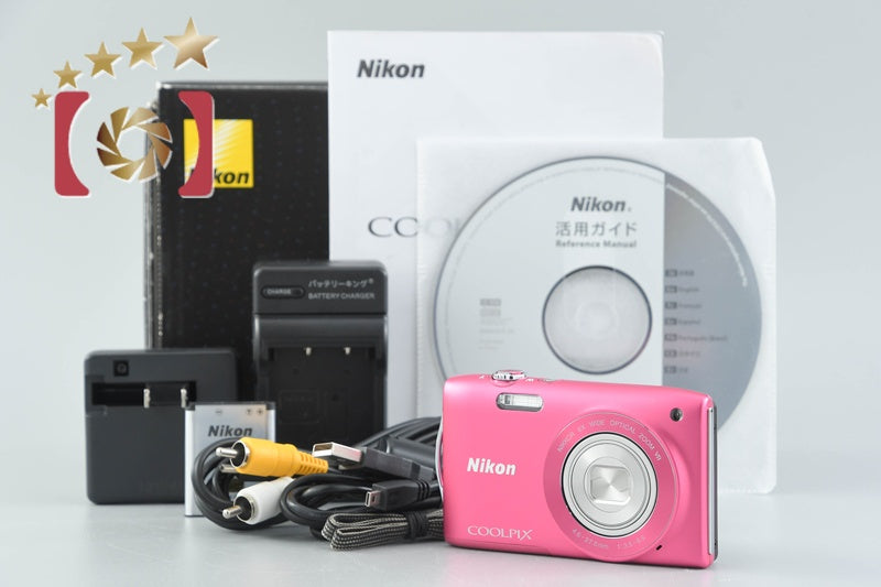 Nikon COOLPIX S3300 Strawberry Pink 16.0 MP Digital Camera w/ Box