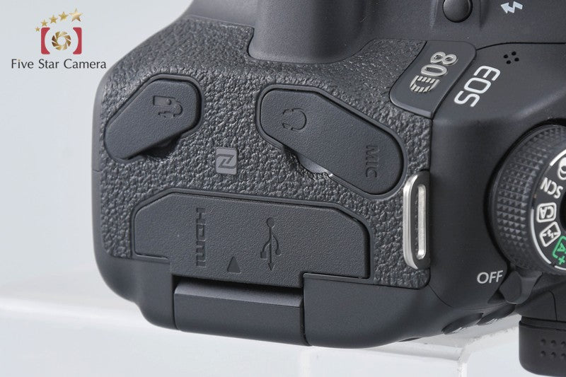 "Shutter count 1,693" Canon EOS 80D 24.2 MP Digital SLR Camera Body