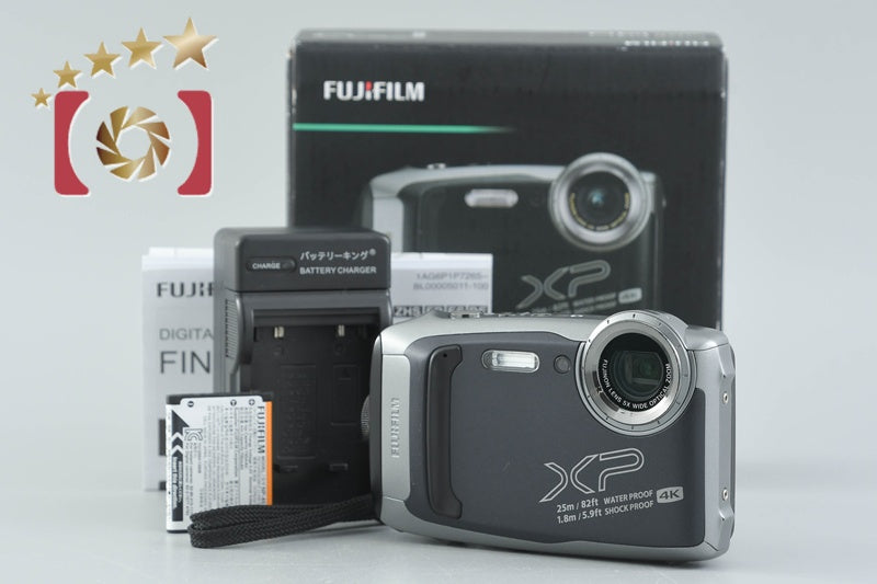 Fujifilm FINEPIX XP140 Dark Silver 16.4 MP Digital Camera w/ Box