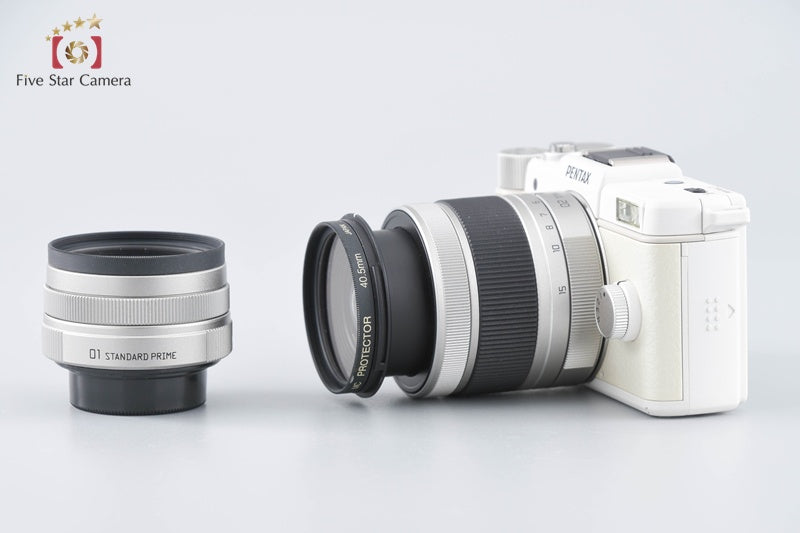 "Count 416" PENTAX Q White 12.4 MP Digital Mirrorless Camera 5-15 8.5 Lenses