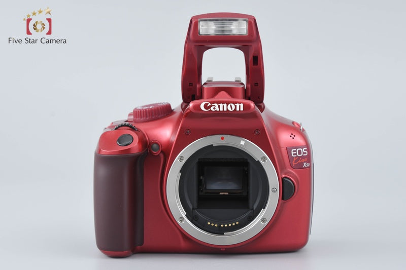 Canon EOS Kiss X50 / Rebel T3 / 1100D Red 12.2 MP 18-55 Lens