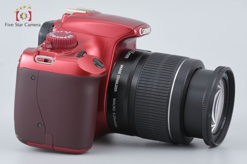 Canon EOS Kiss X50 / Rebel T3 / 1100D Red 12.2 MP 18-55 Lens