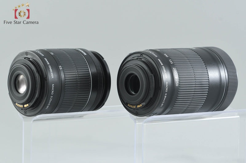 Canon EOS Kiss X8i / Rebel T6i / 750D 24.2 MP DSLR 18-55 55-250 Lenses