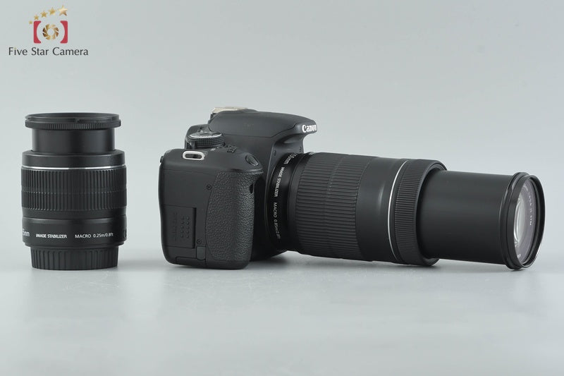 Canon EOS Kiss X5 / Rebel T3i / 600D 18.0 MP 18-55 55-250 Lenses