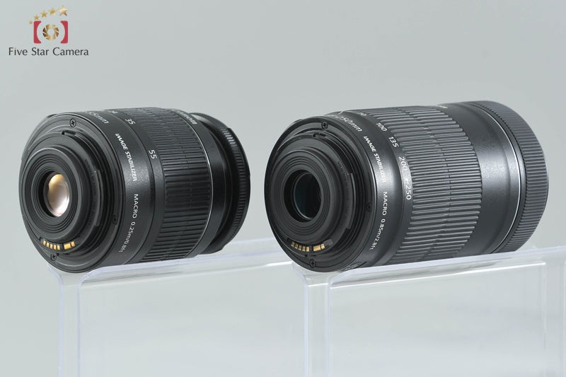 Canon EOS Kiss X5 / Rebel T3i / 600D 18.0 MP 18-55 55-250 Lenses