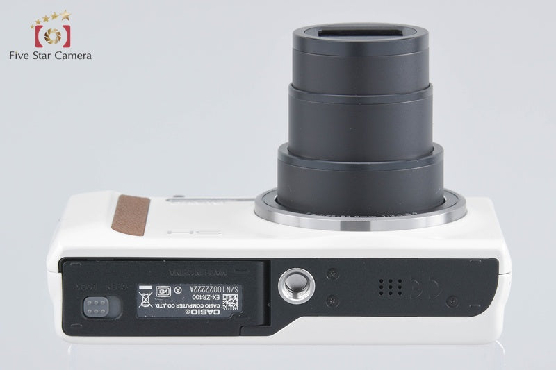 Casio HIGH SPEED EXILIM EX-ZR400 White 16.1 MP Digital Camera