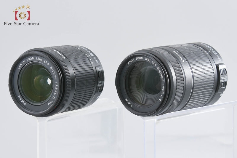 Canon EOS Kiss X7 / Rebel SL1 / 100D 18.0 MP 18-55 55-250 Lenses