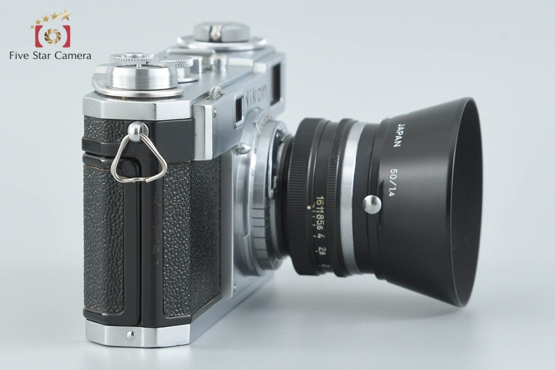 Nikon S2 Early Model Rangefinder Film Camera + NIKKOR-S.C 50mm f/1.4