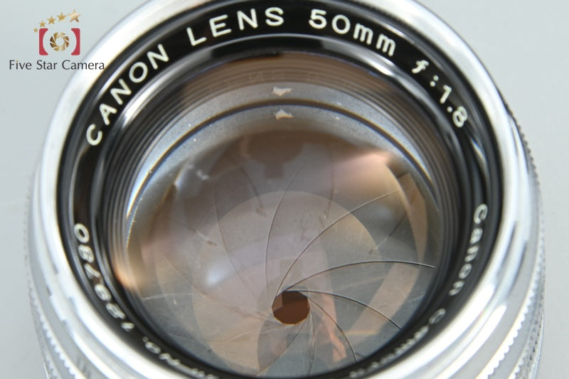 Canon 50mm f/1.8 Silver L39 LTM Leica Thread Mount Lens