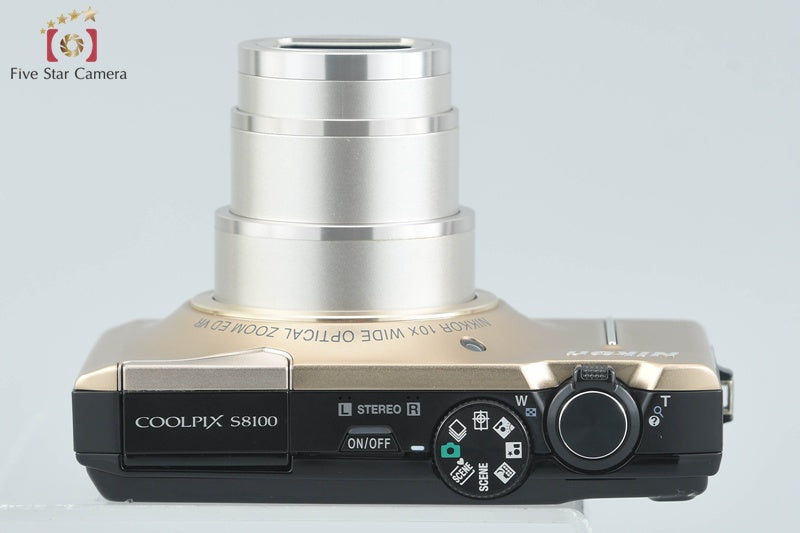 Nikon COOLPIX S8100 Precious Gold 12.1 MP Digital Camera