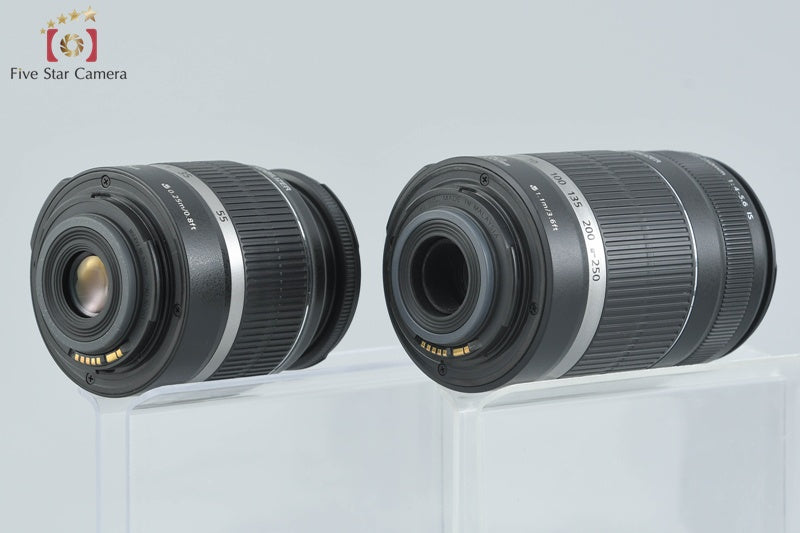 "Count 1,775" Canon EOS Kiss X2 / Rebel XSi /450D 12.2 MP 18-55 55-250 Lenses