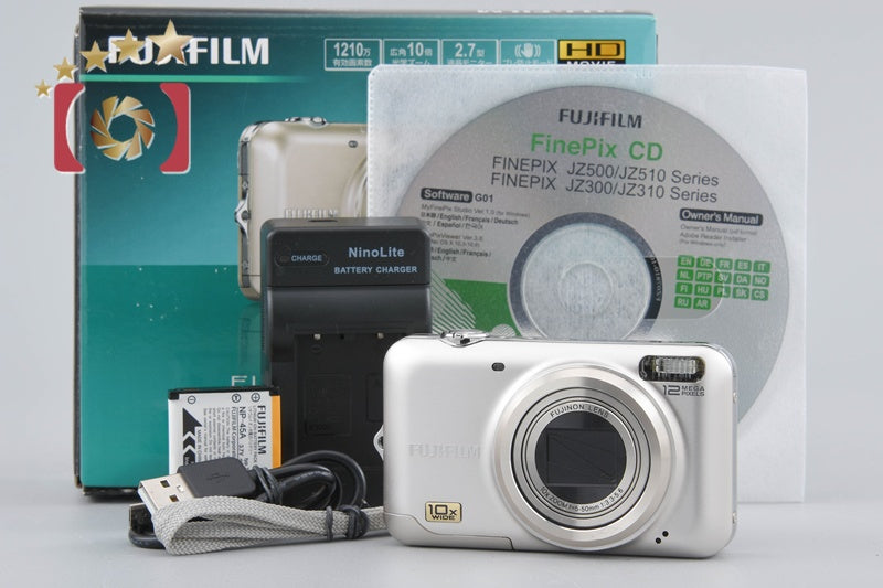 Fujifilm FinePix JZ300 Champagne Gold 12.1 MP Digital Camera w/ Box