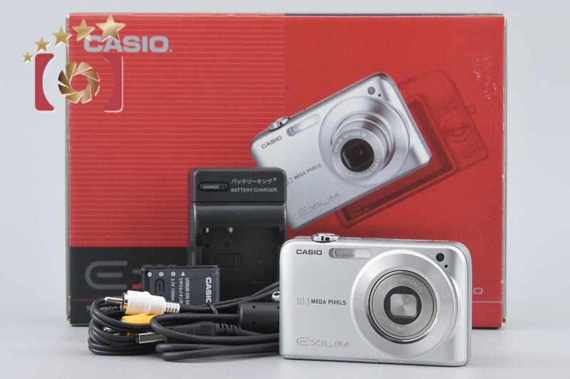Casio EXILIM ZOOM EX-Z1050 Silver 10.1 MP Digital Camera w/ Box