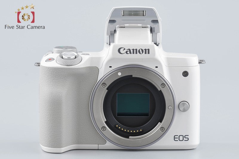 "Count 2,000" Canon EOS Kiss M / M50 White 24.0 MP 15-45 55-200 IS STM Lenses