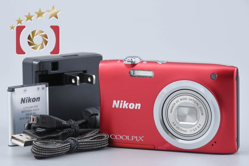 Nikon COOLPIX A100 Red 20.1 MP Digital Camera