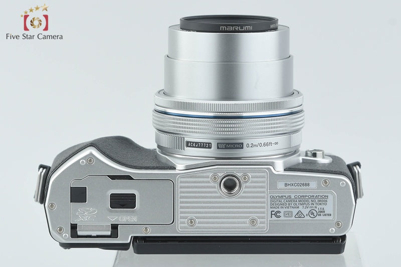 "Count 1,333" Olympus OM-D E-M10 Mark III Silver 16.0 MP Digital Camera 14-42 Lens