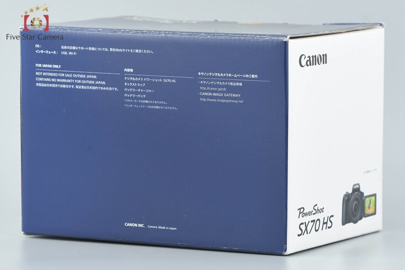 Canon PowerShot SX70 HS Black 20.3 MP Digital Camera w/ Box