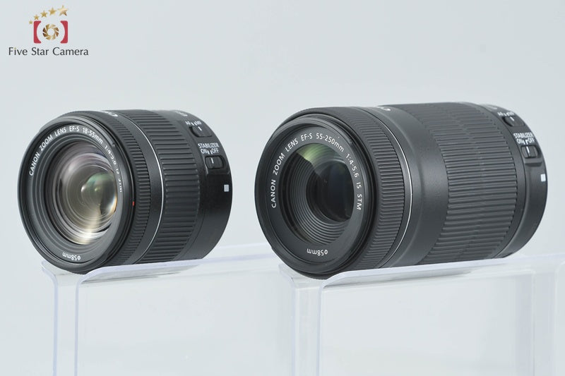 "Count 1,602" Canon EOS Kiss X9i / Rebel T7i / 800D 24.2 MP 18-55 55-250 Lenses