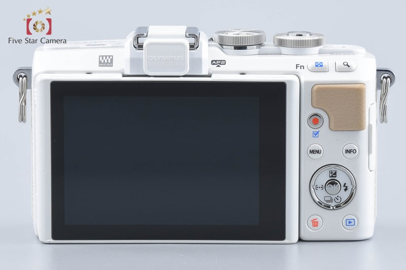 "Count 1,088" Olympus PEN Lite E-PL7 White 16.1 MP 14-42 40-150 Lenses