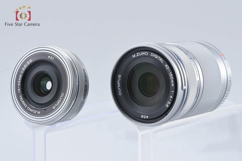 "Count 1,088" Olympus PEN Lite E-PL7 White 16.1 MP 14-42 40-150 Lenses