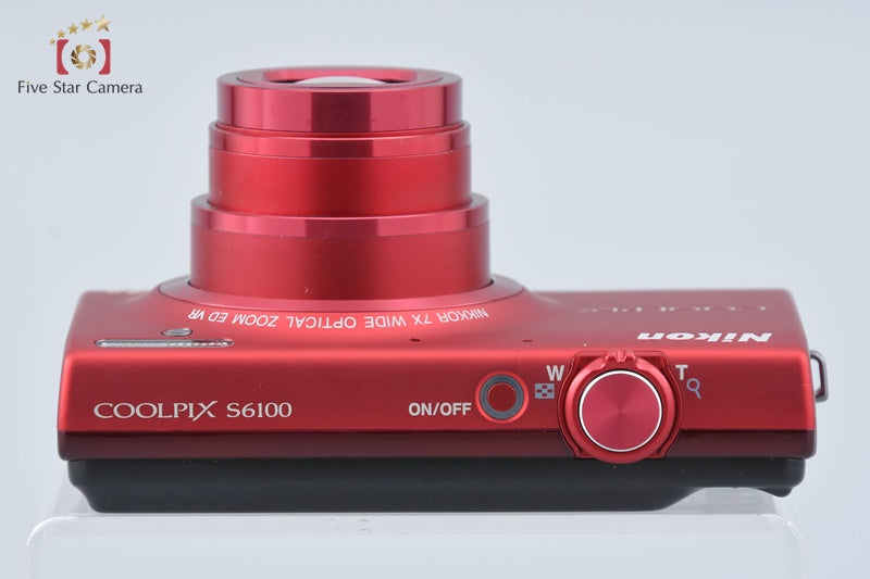 Nikon COOLPIX S6100 Super Red 16.0 MP Digital Camera