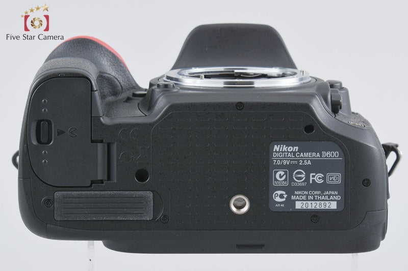 "Count 387" Nikon D600 24.3 MP Full Frame Digital SLR Camera Body