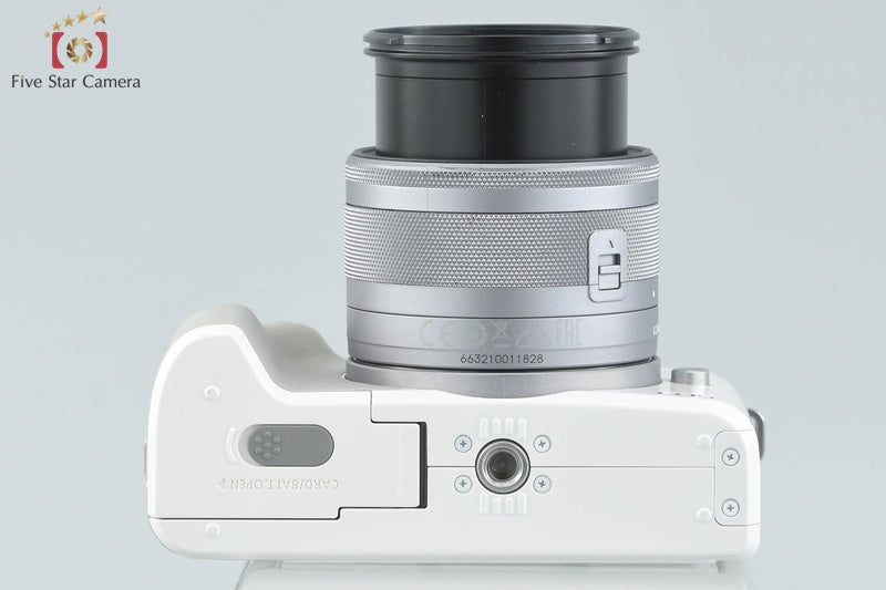 Canon EOS Kiss M / M50 White 24.0 MP 15-45 IS STM Lens