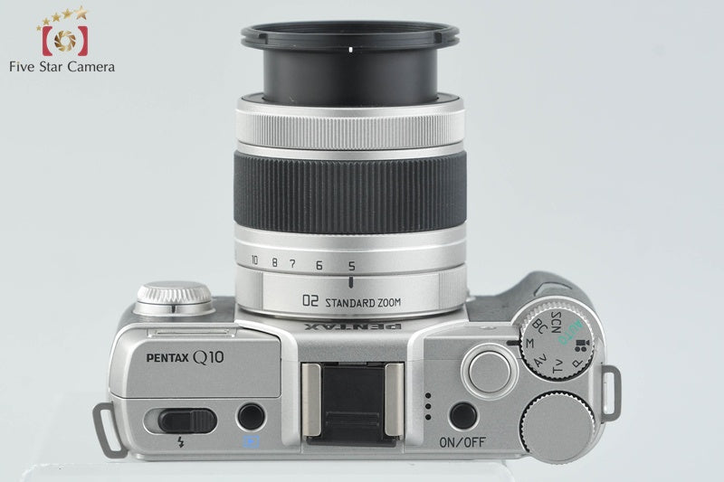 "Shutter count 5,180" PENTAX Q10 Silver 12.4 MP Digital Camera 5-15 Lens