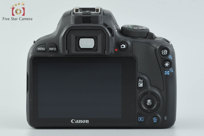 Canon EOS Kiss X7 / Rebel SL1 / 100D Black 18.0 MP EF-S 18-55 IS STM Lens