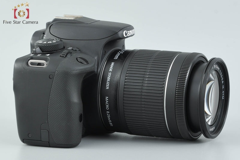 Canon EOS Kiss X7 / Rebel SL1 / 100D Black 18.0 MP EF-S 18-55 IS STM Lens