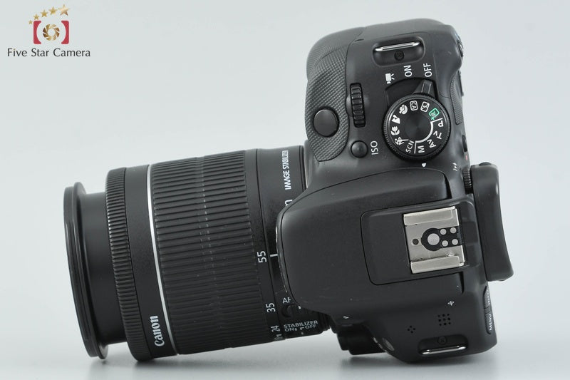 Canon EOS Kiss X7 / Rebel SL1 / 100D Black 18.0 MP EF-S 18-55 IS STM Lens