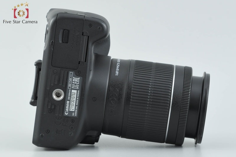 Canon EOS Kiss X7 / Rebel SL1 / 100D Black 18.0 MP EF-S 18-55 IS STM Lens