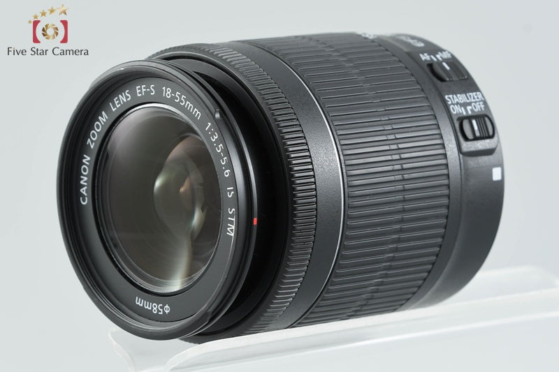 Canon EOS Kiss X7 / Rebel SL1 / 100D Black 18.0 MP EF-S 18-55 IS STM Lens