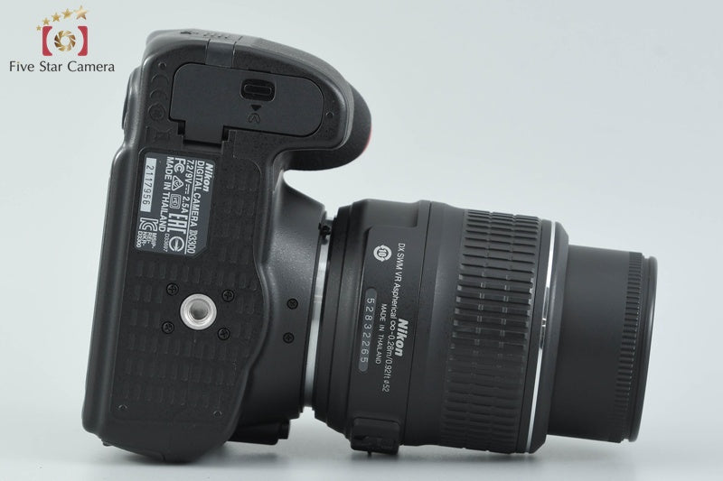 "Shutter count 4,359" Nikon D3300 Black 24.2 MP DSLR 18-55 VR Lens