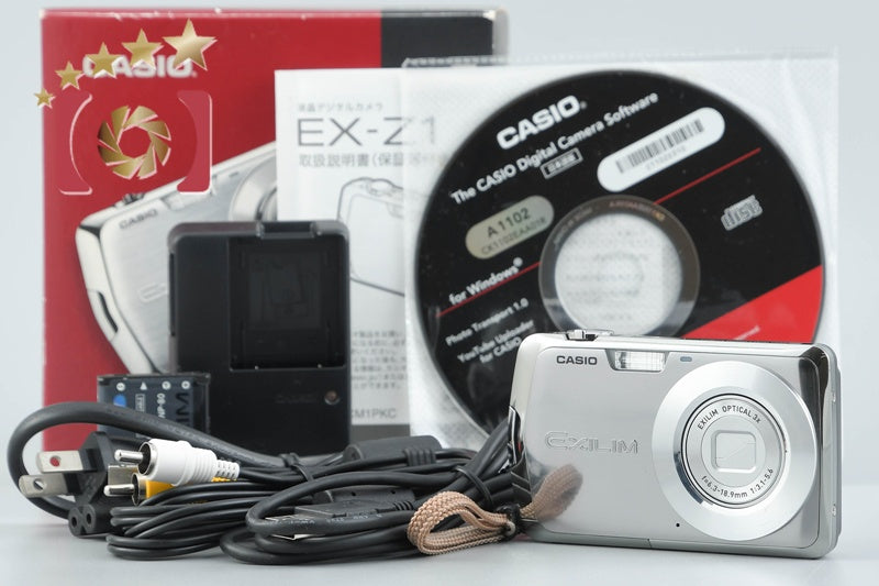 Casio EXILIM ZOOM EX-Z1 Silver 10.1 MP Digital Camera w/ Box