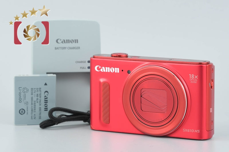 Canon PowerShot SX610 HS Red 20.2 MP Digital Camera