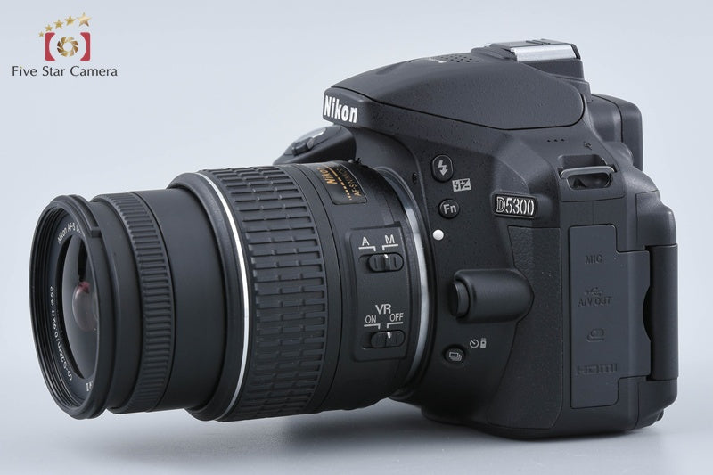 "Count 2,751" Nikon D5300 Black 24.2 MP DSLR Camera 18-55 VR II Lens w/ Box