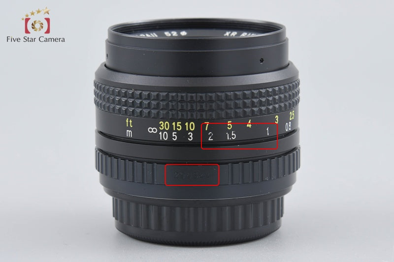 Ricoh XR RIKENON 50mm f/2 PENTAX K Mount Lens
