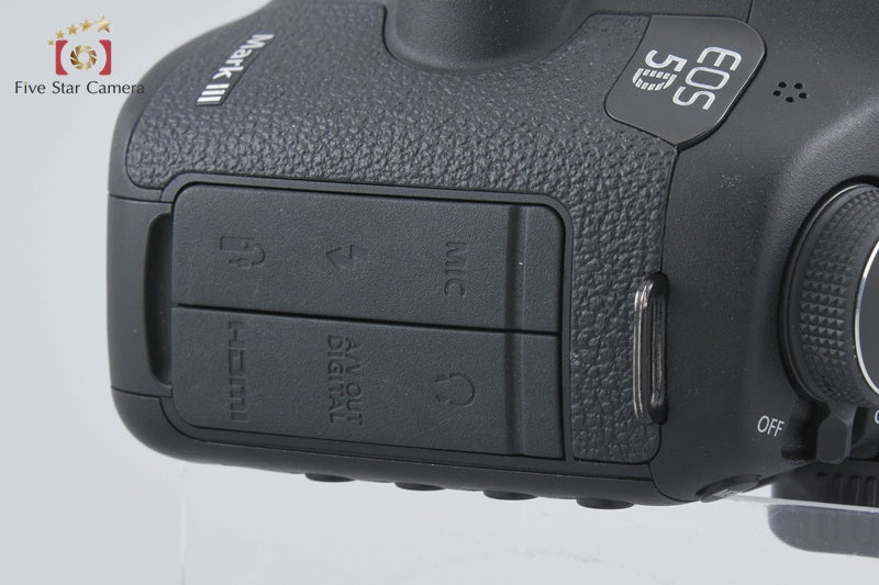 "Count 4,758" Canon EOS 5D Mark III 22.3 MP DSLR Camera Body