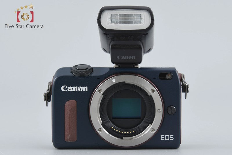 Canon EOS M2 Bay Blue 18.0 MP Digital Mirrorless Camera EF-M 18-55 Lens