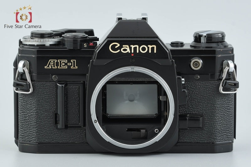 Canon AE-1 Black 35mm SLR Film Camera + FD 50mm f/1.8 S.C.