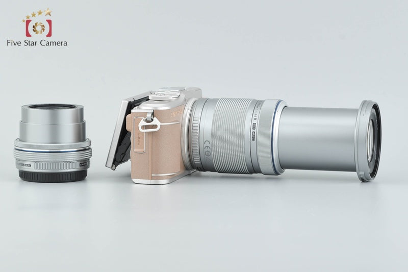 "Count 268" Olympus PEN E-PL10 Brown 16.1 MP EZ 14-42 40-150 Lenses