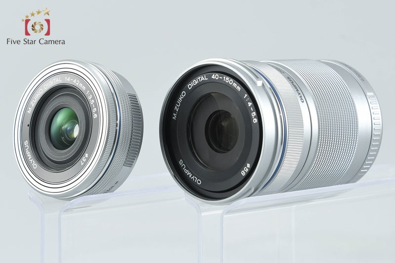 "Count 268" Olympus PEN E-PL10 Brown 16.1 MP EZ 14-42 40-150 Lenses