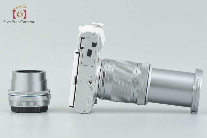 "Count 1,003" Olympus PEN E-P7 White 20.3 MP DSLR EZ 14-42 40-150 Lenses