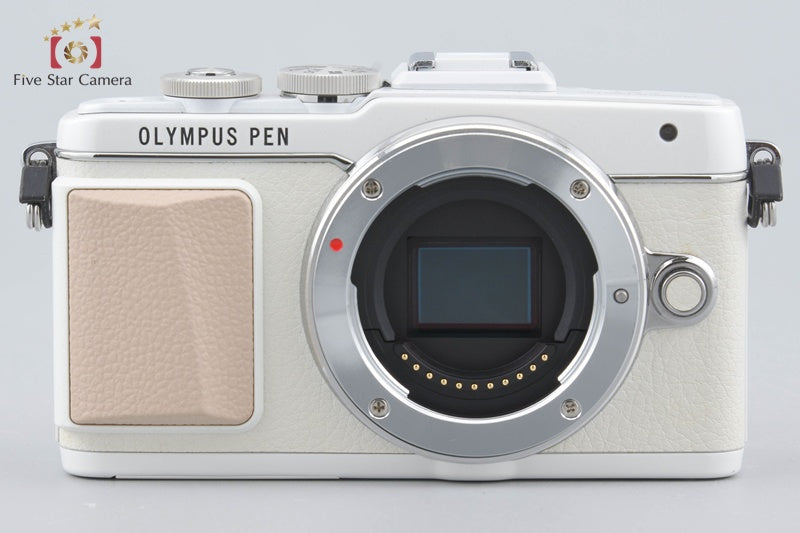 "Shutter count 2,525" Olympus PEN Lite E-PL7 White 16.1 MP 14-42 Lens
